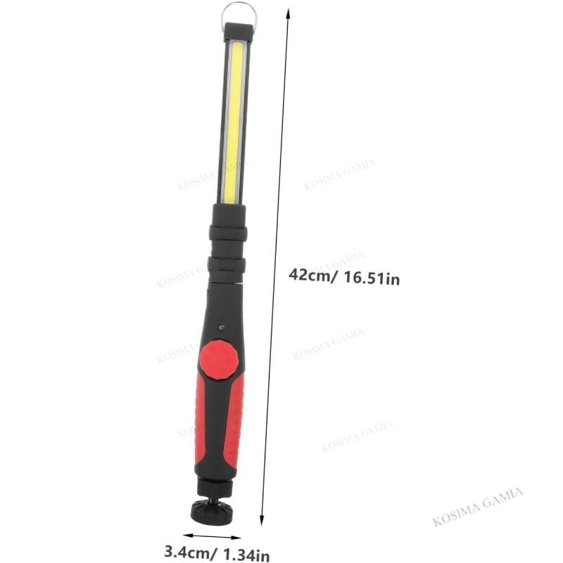 Collapsible COB LED Work Light USB Rechargeable Magnet Inspection Light Mechanic Flashlight Folding Hook Camping Repair Lights