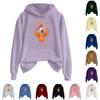 Women's Fashionable Casual Long Sleeve Hooded Printed Sweatshirt