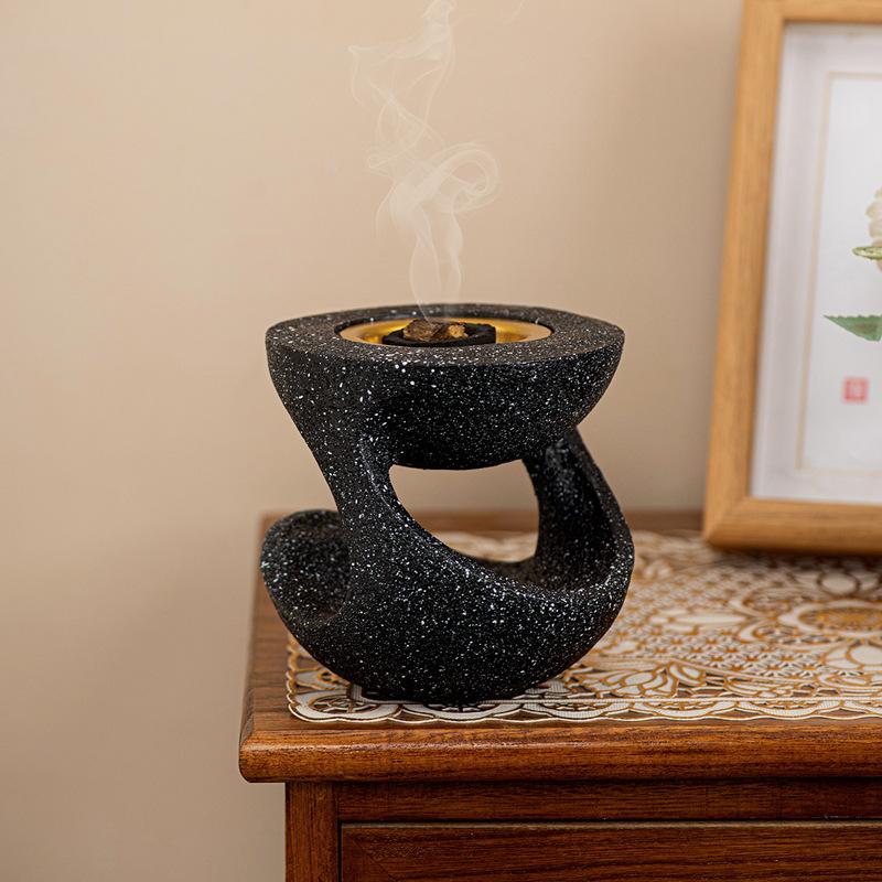 Creative Resin Hanging Pot Shaped Incense Burner, Handheld Aroma Diffuser, Home Decoration, Festival Incense Burner
