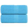 VidaXL Washcloths 2 Pieces FROGN Turquoise 30 X 30 Cm 100% Cotton 136968