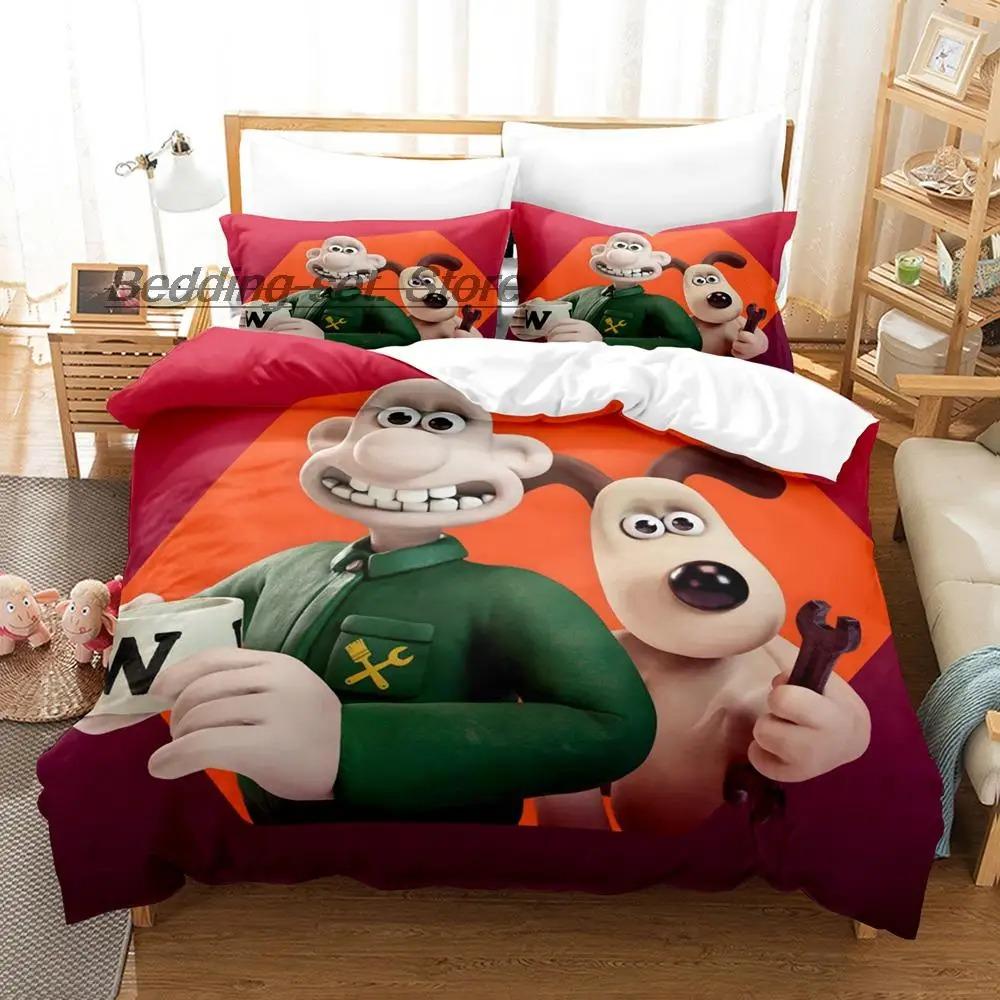 Kawaii Gromit Bedding Collection Single Twin Full Queen King Size Bed Collection Aldult Kid Bedroom Duvetcover Collections Print Anime With Bed Lin