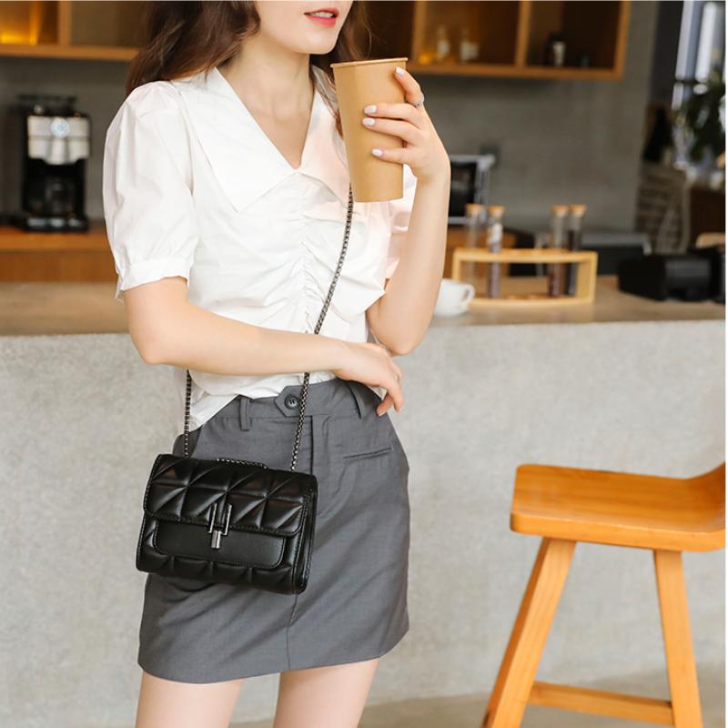Luxury Designer Bags Women Leather Chain Crossbody Bags For Women Handbags Shoulder Bags Messenger Female Za Clutch
