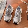 Fashionable versatile thick soled women's new spring summer thin mesh breathable height increasing casual sports shoes