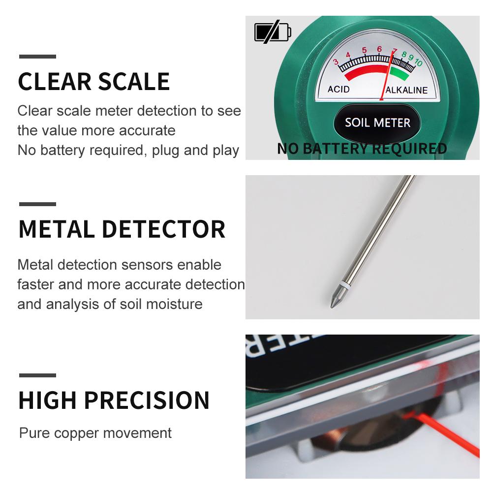 Soil Tester PH Meter Moisture Meter Soil Fertility Meter Plant Growth Environment Monitoring For Garden Farm House Plant