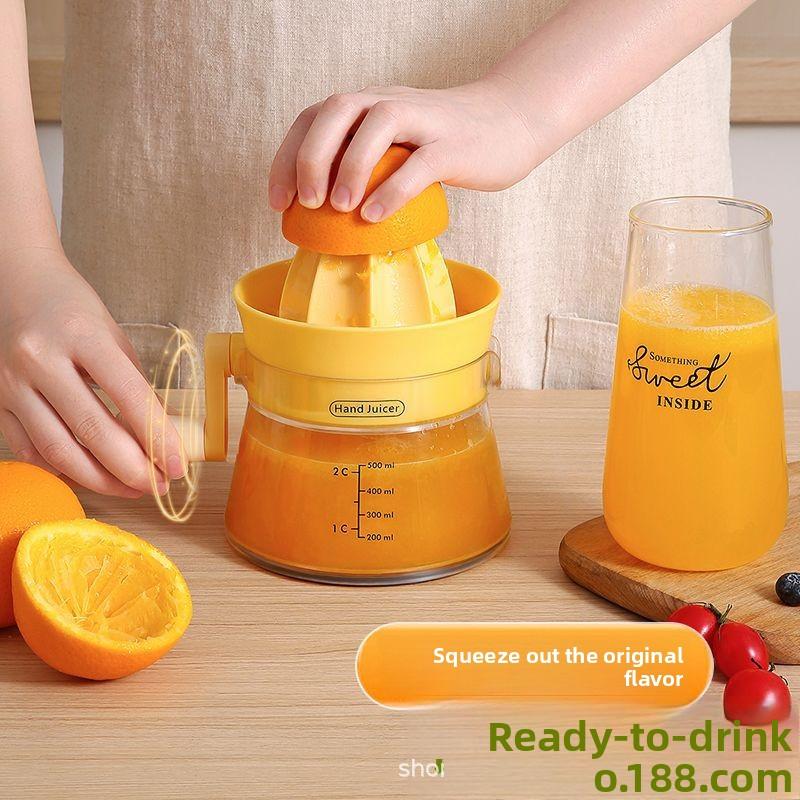 Small Household Hand-crank Juicer Manual Fruit Juicer Orange Lemon Juicer Fruit Residue Separator