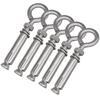 5pcs M8*106mm Eyebolt Bolt 304 Stainless Steel Expansion Eyebolt  Wall Concrete Brick Anchor