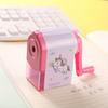 Cute Unicorn Pink Pencil Sharpener, Manual Large Hole Pencil Planer, School Stationery, Auto-Feed And Hand-Crank Pencil Cutter