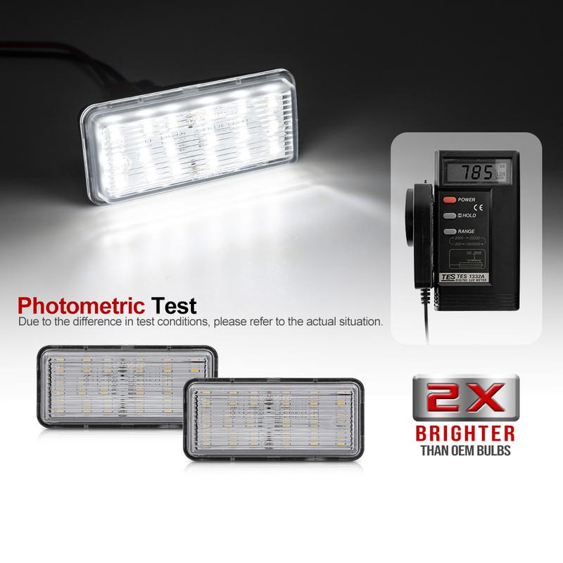 2x For Lexus LX470 LX570 UZJ100 URJ200 GX470 UZJ120 For Toyota Land Cruiser Prado J100 J120 J200 Mark X Led License Plate Lights