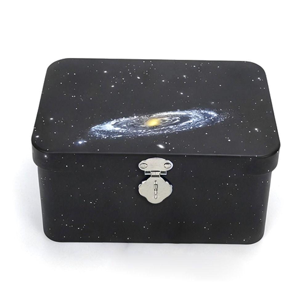 Rectangular Shape Tinplate Box Large Size Empty Box Treasure Chest Storage Box  Gift Giving