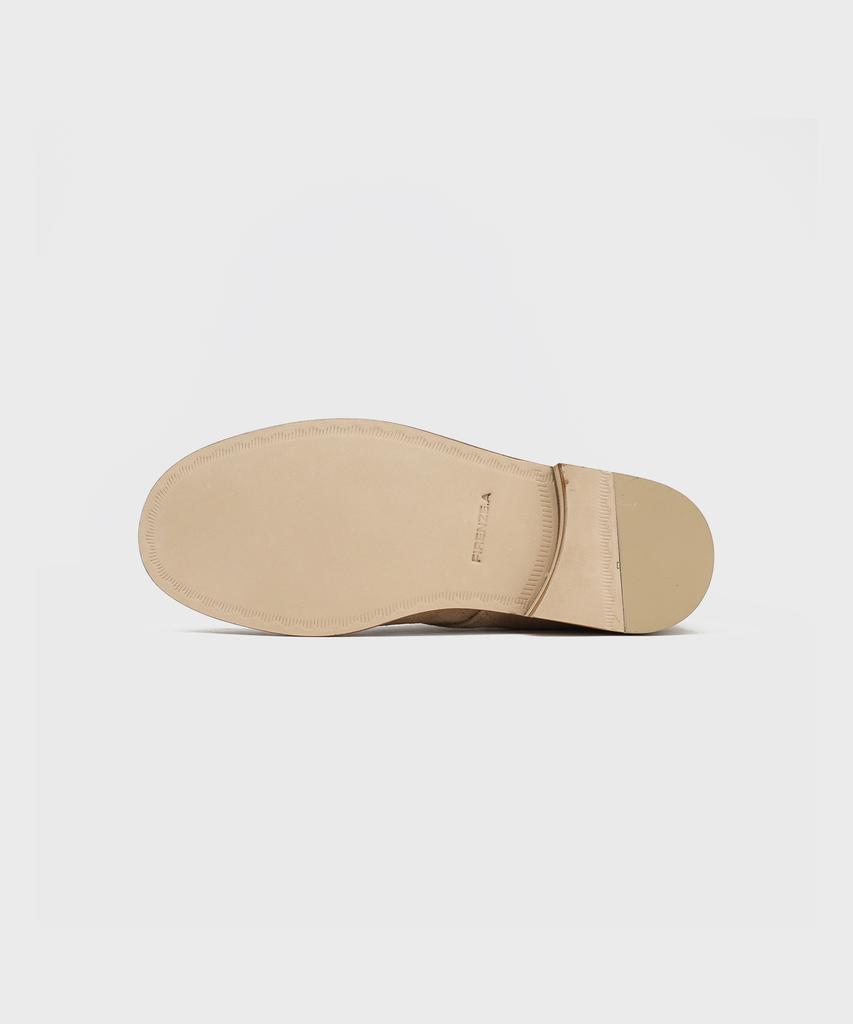 Firenze Atelier [Red Sole] Ankle Line Solid Chukka Boots 2700 [Ash Beige Suede]