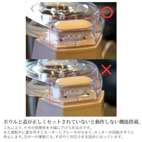 Электрический кухонный комбайн Yamamoto Master Cut Plus большой емкости белого цвета, произведен в Японии, 7 функций в 1, набор для нарезки, набор полотенец и лопаток YE-MM24A-WH и