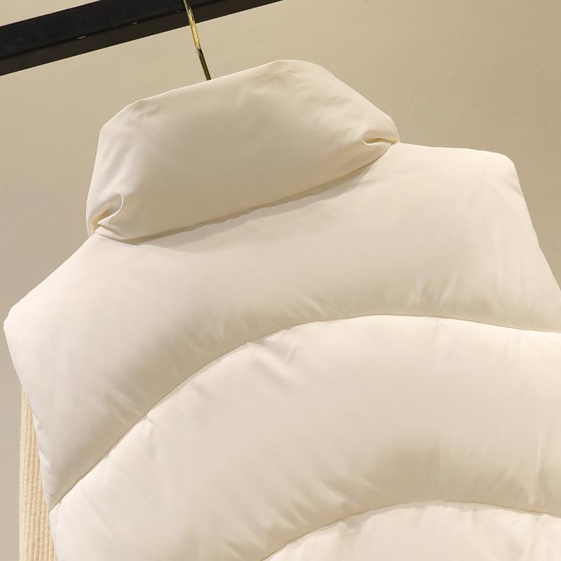 Модная женская парка без рукавов, зимняя верхняя одежда, элегантный толстый теплый жилет, женские короткие пальто