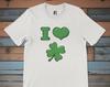 Lucky Irish I Heart Four Leaf Clover Short Sleeve Tee to celebrate St Patricks Day