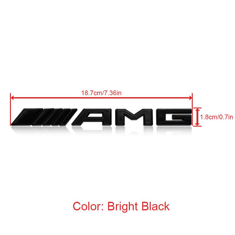 3D ABS AMG Logo Badge Sticker Rear Trunk Emblem Decal High-Quality Car Exterior Styling Accessories