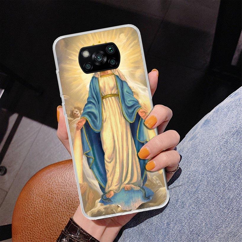 Virgin De Guadalupe Virgen Mary Phone Case For Xiaomi Poco X7 X6 X5 Pro F7 Ultra Redmi 15C 15 13C 13 12C 12 10 10A 10C 9 9A 9C 9