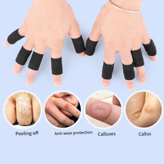 10 шт. Спортивный наперсник для пальца, защита большого пальца, эластичная дышащая лента для пальцев для баскетбола, тенниса, спортзала