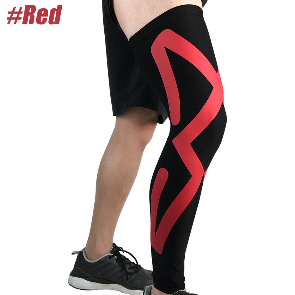 1Pcs Compression Leg Sleeves, Leg Knee Long Sleeves Knee Support for Football Baseball Running Cycling Fitness