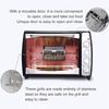 Stainless Steel Rotating Chicken Wing Basket with Automatic Rewind 360° Rotating BBQ Basket Outdoor BBQ Basket Set Gift