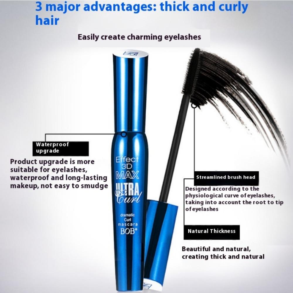 Трехмерная 3D тушь для ресниц Прочная водостойкая нераспускающаяся тушь для ресниц Тонкая густая завитая тушь