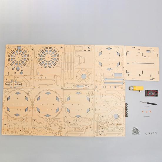 3D деревянная трековая игрушка на батарейках с катящимся шариком-головоломкой, электрическая головоломка для взрослых и детей, сделай сам, головоломка ручной работы