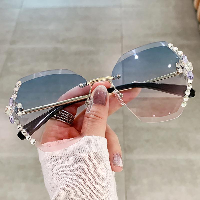 Солнцезащитные очки Diamond Inspired, женские модные солнцезащитные очки Sense Ins, персонализированные очки для уличной фотографии
