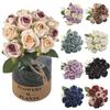 Rose Artificial 12head Bouquet Silk Flowers Wedding Party Home Decoration