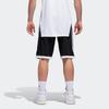 Adidas Sports Side-Stripe Breathable Basketball Shorts Men Bottoms Black BQ9871