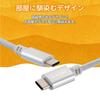 ELECOM USB Type C Cable 1.5m (USB-C & USB-C) USB Power Delivery Compatible Stainless Steel Heavy Duty Cat Dog Bite Resistant European Toy Safety Stand