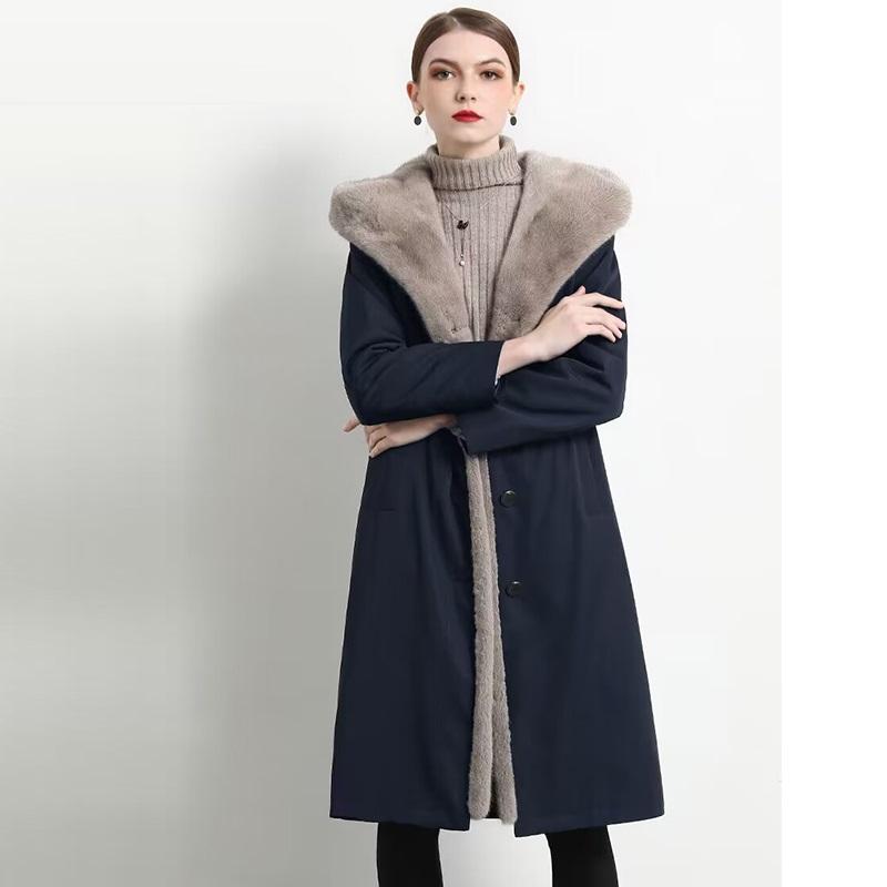 Модная зимняя куртка, новая женская парка, одежда, длинное пальто, шерстяная куртка с подкладкой, толстая теплая зимняя одежда, ветровка, длинные меховые парки