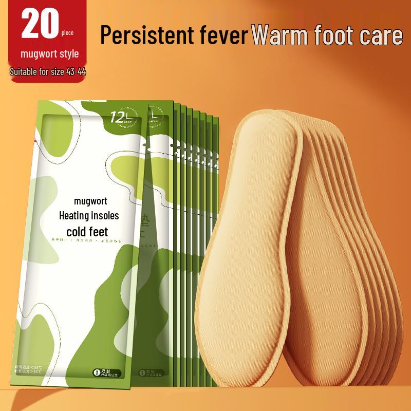 Самонагревающиеся стельки с экстрактом полыни — теплые пластыри для ног для женщин, мужчин и младенцев — 12-часовой обогрев для замерзших ног зимой.