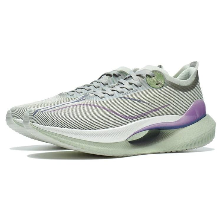 Li Ning Shadow 2 Essential Амортизация Легкие Низкие Марафонские Беговые Кроссовки Мужские Зеленые ARRT005-14