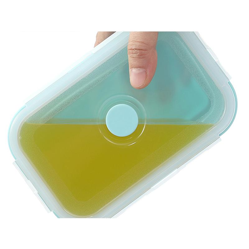 1 шт./1 комплект, силиконовый складной ланч-бокс, контейнер для хранения продуктов питания, портативный портативный для пикника, кемпинга, кемпинга, 1 шт./1 комплект