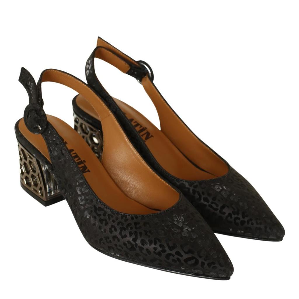 Женские туфли из натуральной кожи из специальной коллекции на высоком каблуке