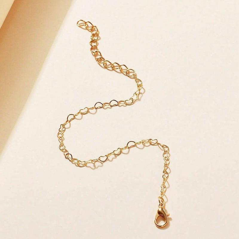 Элегантный Браслет с Полым Сердцем: Универсальные, штабелируемые ручные украшения для женщин