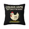 Chicken Game Dont Look At The Chicken Cushion Cover xcm Polyester Throw Pillow Case for Sofa Square Pillowcase Decoration