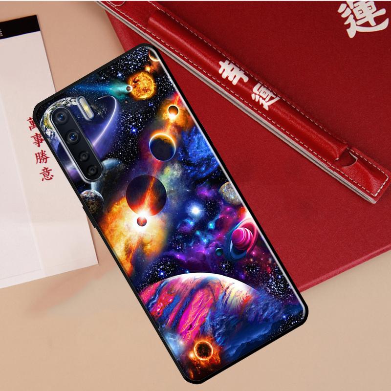 Космический Планета Звезды Луна Чехол Для Oppo A60 A98 A58 A78 A18 A38 A80 A40 A77 A57 A17 A74 A54 A94 A96 A76 A16 A15 A5 Pro