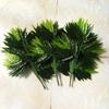 10Pcs/Set Artificial Bamboo Leaf Realistic Appearance Refreshing Plastic Bright Color Simulation Green