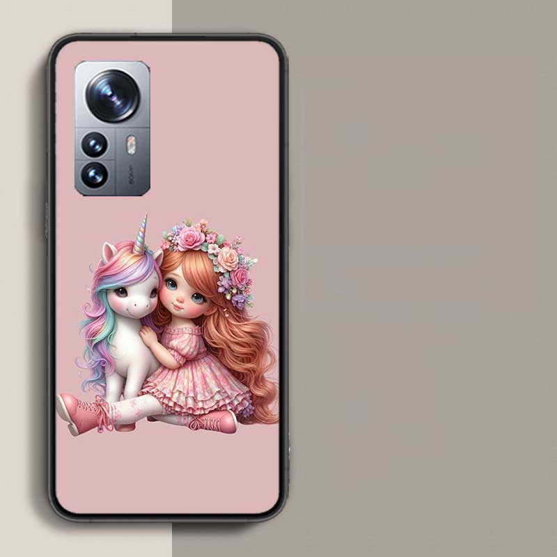 Милый Чехол для Телефона с Единорогом для Xiaomi Poco X3 NFC X4 GT M3 M4 M5 M5S X7 X6 X5 F6 Pro F5 F4 Mi F3 F2 Чехол TPU Capa Coque Прозрачный