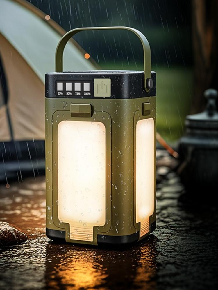 Foldable Camping Light Waterproof Rechargeable Lantern Portable Flashlight LED Tent Light for Camping Hiking Fishing