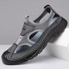 Erkaklar uchun yangi yozgi nafas oluvchi to'rli slip-on poyabzal sandallar, haydash, ochiq havoda mashg'ulotlar va plyaj uchun ideal