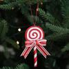 Festival Christmas Candy Cane Ornaments Cartoon Christmas Tree Pendant  Holiday Decor