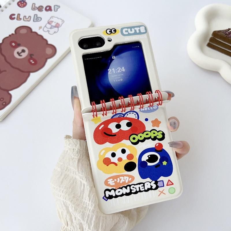 Бренд Tide блокнот для чехол на телефон samsung zflip7 складной мультяшный jingle cat zflip5 милый защитный чехол