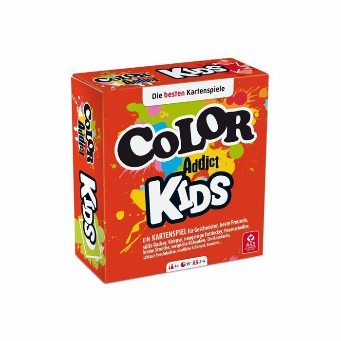 Jeu de cartes - Color Addict Kids - 110 cartes - Règles simples - Multicolore