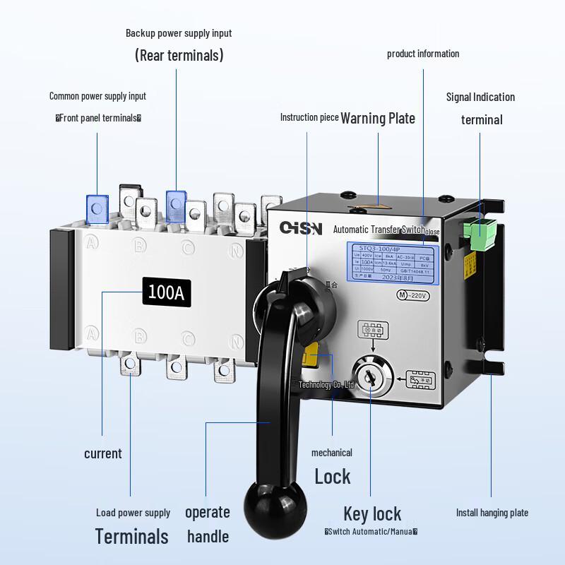 CiSN STQ3 Dual Power Automatic Transfer Switch