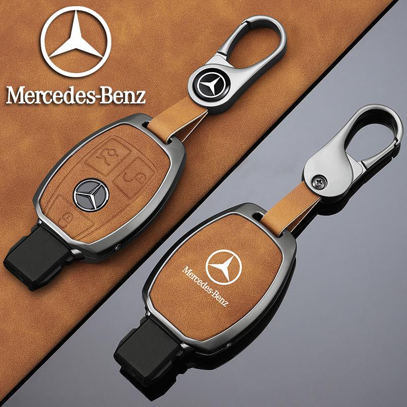 ZHM3 High Quality Car logo Remote Key Fob Cover Shell Bag For Mercedes Benz A C E S G Class GLC CLE CLA W177 W205 W213 W222 X167 AMG
