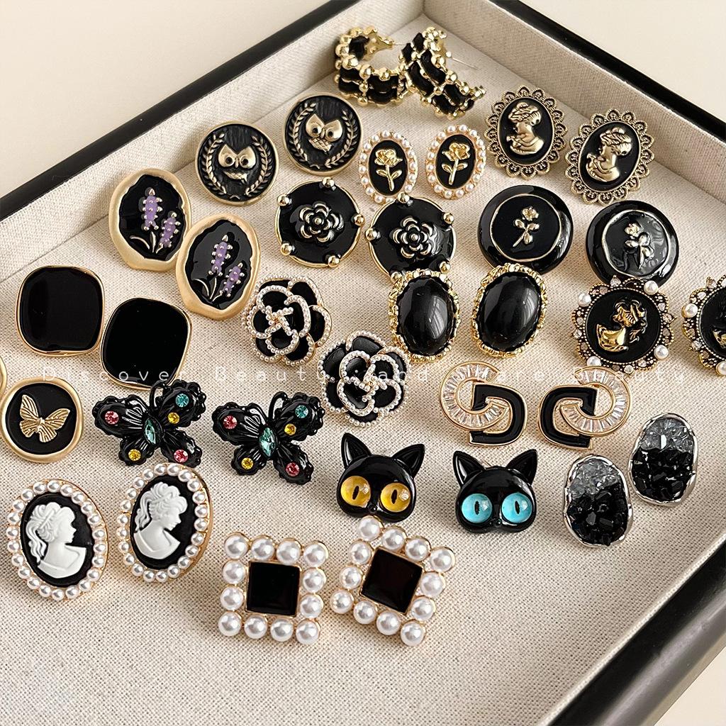 Ретро и модные женские серьги, квадратные серьги-капли масла, элитное чувство, модный темперамент, аксессуары для ушей