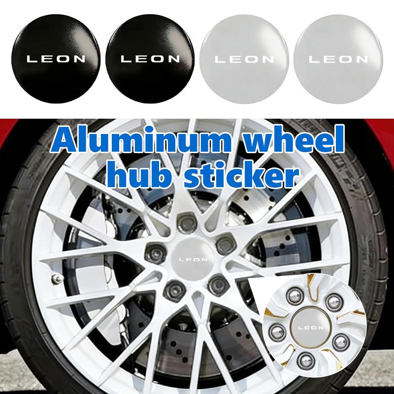 4pcs Car Emblem Wheel Center Hub Caps Badge Wheel Decal Sticker For Seat FR Cupra Altea Arona Exeo Leon Ibiza Toledo Mk3 Mk2