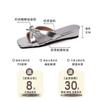 Fashion French Temperament Gentle and Sweet Bow Low Heel Cool Slippers Women's 2025 Summer New One-pedal Sandals