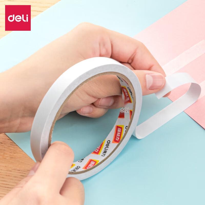 Deli Double-sided Adhesive Tape 18mm x 9.1m, 16 Rolls