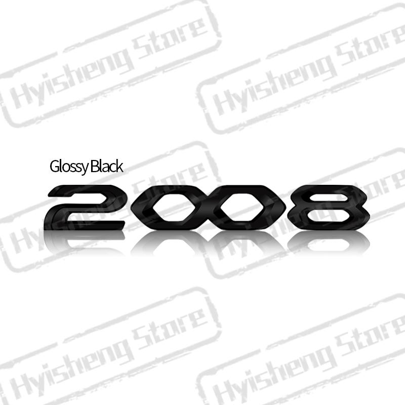 Metal Car Styling For New 2008 3008 4008 5008 Tricolor Blue White Red Sticker Front Hood Badge Rear Trunk Body Emblem